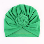 Modern Cotton Hat Handmade Baby Girls Turban Hats Twist Knot Women Caps For Mom And Daughter In Elegant Design