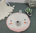 Creative Elephant Design Baby Play Mat  Round Carpet Cotton Animal Play Mat Newborn Infant Crawling Carpet For Baby Kids