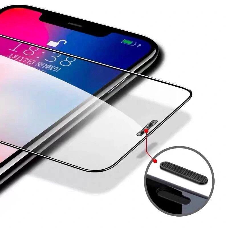 3Pcs Dust Net Protective Glass For iPhone 13 12 11 Pro XS Max XR 12 Mini Full Cover Protector Tempered Glass on iphone 13 14 Pro  Soft Flexible Ceramic Film Screen Protector Compatible with iPhone Stevvex
