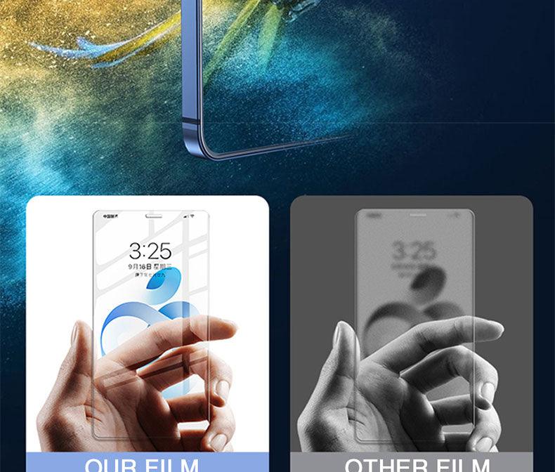 20000D Curved Full Cover Glass On For iPhone 12 Mini 11 12 Pro X XR XS Max SE 6 6S 7 8 Plus Tempered Glass Film Screen Protector Tempered Glass Protective Film HD Clear Screen Glass For iPhone Stevvex