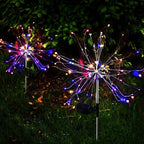 Modern Garden Luxury LED Solar Waterproof Lamp In Shape Of Tree Fireworks With Copper Wires - SJB-DIAMOND ELITES