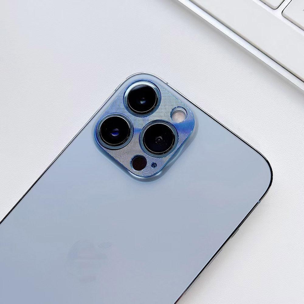CD Texture Metal Camera Lens Frame For Iphone 14 Plus 13 Pro Max 12 Pro Max 11 Pro Max 12 Pro Camera Lens Screen Protector Camera Lens Protector Ring Cover Anti-Fall Not easy to fall 360 Degree Protection Stevvex