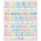 42Model Sticker Nail Decal 3D Adhesive Patch,Smile/Animal/Flower Nail Art Decorations Manicure Sticker Easter Day Design Decal- Lootquake LLC