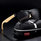 Polarized Bamboo Elegant Wood Sunglasses for Men and Women in Famous Retro Classic Style  Design With UV400 Protection - SJB-DIAMOND ELITES