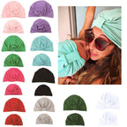 Modern popular Mother and Daughter Turban Headband Set Girls Headwear Mother and Baby Turban Headbands Set Lovely Knot Beanie Baby Hair Accessories