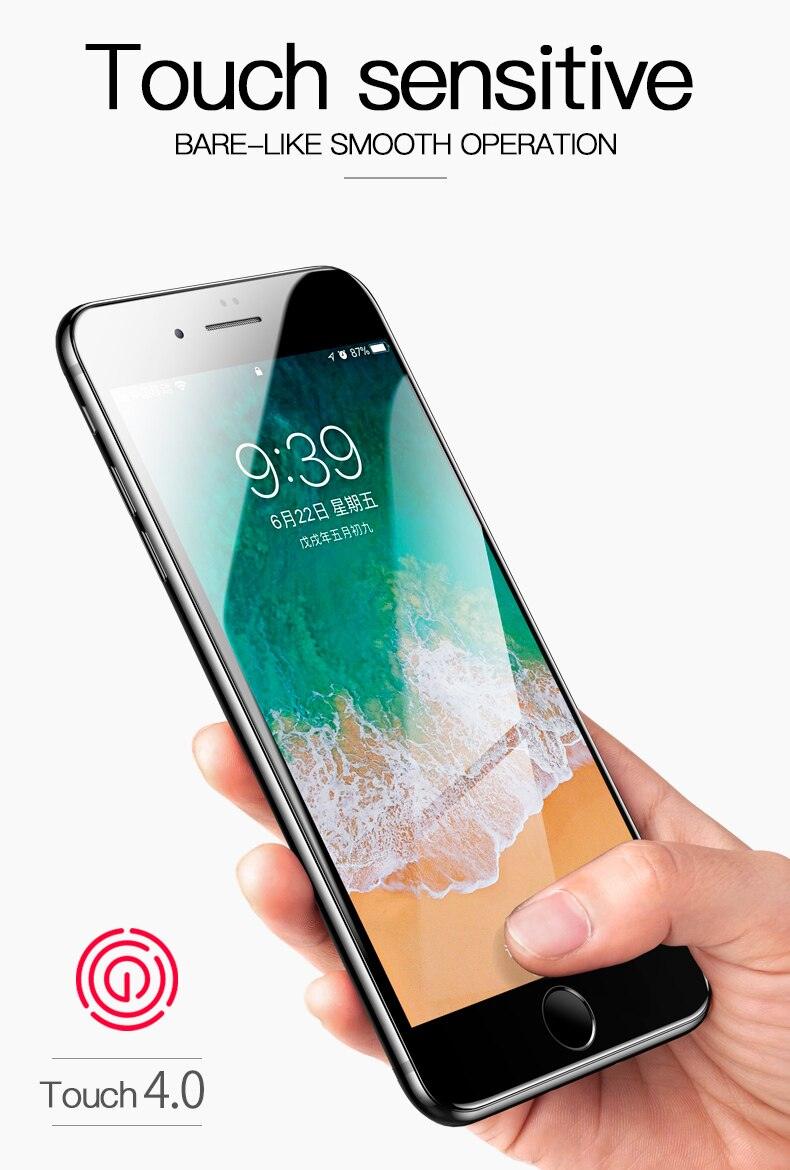 Curved Edge Tempered Glass For iPhone 12 11 Pro Xr X Xs Max Screen Protector For iPhone 6 6s 7 8 Plus SE 2020 Protective Film  Real Premium Tempered Glass Film Screen Protector for Iphone Stevvex