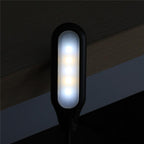 STEVVEX Book Light USB Rechargeable Flexible LED Clip Reading Night Light In 3 Brightness Modes Table Lamp Desk Bedside Lantern for Reading in Bed, Travel, Music Stand - SJB-DIAMOND ELITES
