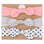 Modern Mother & Daughter Rabbit Ears Bow Hair Bands Cloth Headband Bowknot Headwear Bow