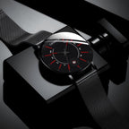 Men Watches Luxury Fashion Mens Business Watch Ultra Thin Stainless Steel Mesh Belt Quartz Wrist Watch For Men's and Boys - SJB-DIAMOND ELITES