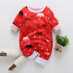 Baby Clothes Boys Girls Romper Floral Dinosaur Car Printed Long Sleeve Cotton Romper Kids Jumpsuit Playsuit For Kids