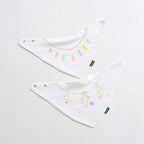 2 Pcs Baby Bibs Bandana Cotton Double Layers Drool Bib For Boys And Girls Triangle Bibs Infant Towel
