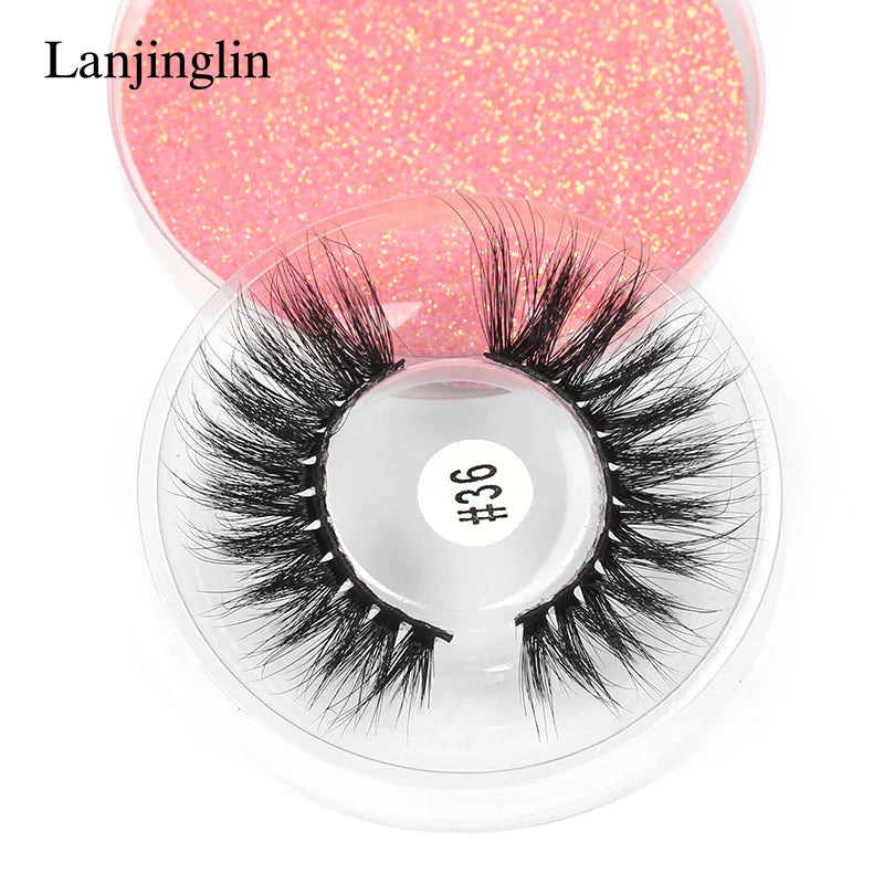 4/100 Pairs Wholesale Fake Lashes 3D Mink Eyelashes Fluffy Dramatic Lashes Cruelty Free False Eye lashes Makeup Tools maquillaje Lootquake LLC