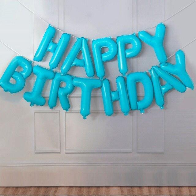 13pcs Luxury Happy Birthday Decoration Balloons Rose Gold Letter Foil Ballons Birthday Party Decorations Globos Balony Anniversaire For Birthdays and Celebrations - SJB-DIAMOND ELITES