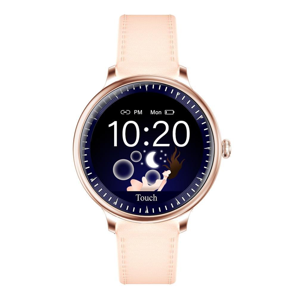 Luxury Modern Stylish Women Smart Watch With Round Screen Smartwatch For Girl Woman and Ladies With Heart Rate Monitor Compatible For Android and IOS Sistems - SJB-DIAMOND ELITES