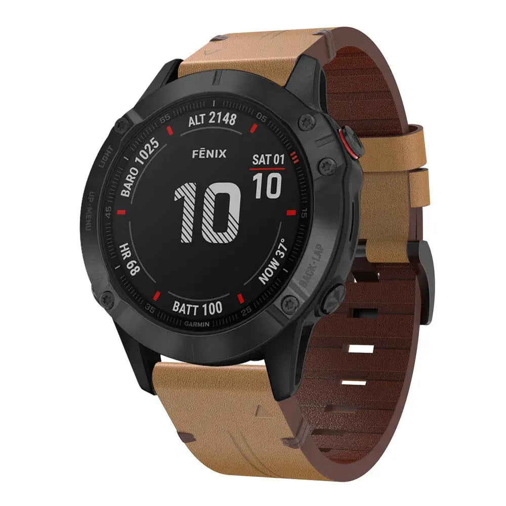 Garmin Soft Leather Band - QuickFit Stylish Upgrade - SJB-DIAMOND ELITES