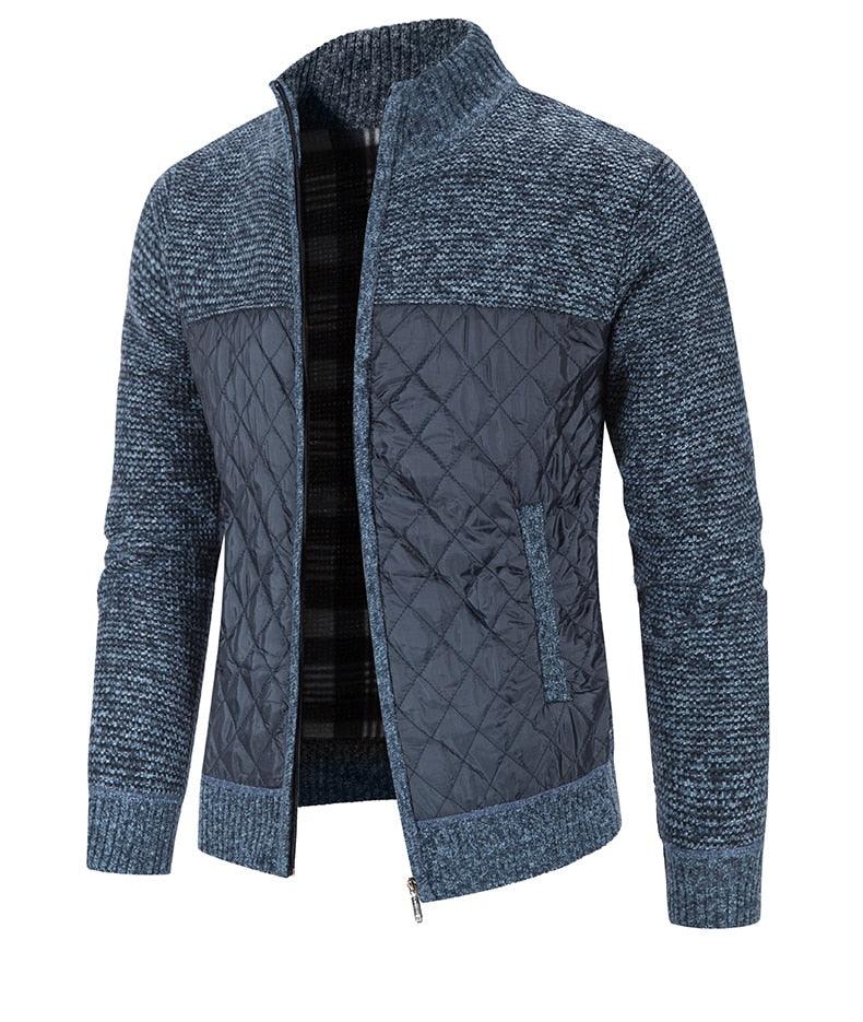 New Autumn Winter Jacket Men Warm Casual Slim Fit Fleece Jacket Elegant Jackets For Men Warm Soft Sweater Solid Jackets Casual Business Men Clothing Lightweight Hooded Jackets Stevvex