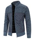 New Autumn Winter Jacket Men Warm Casual Slim Fit Fleece Jacket Elegant Jackets For Men Warm Soft Sweater Solid Jackets Casual Business Men Clothing Lightweight Hooded Jackets Stevvex