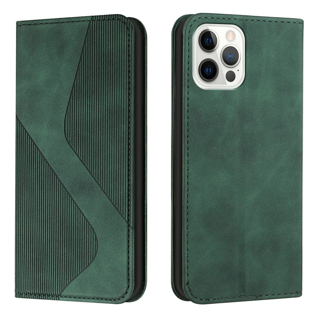 Luxury Blue Flip Wallet Case For iPhone 14 13 12 Mini Plus 11 Pro Magnetic Cards Phone Cover Magnetic PU Leather Phone Case Classic S-shaped Simple Flip Wallet Cover Stevvex