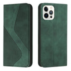 Luxury Blue Flip Wallet Case For iPhone 14 13 12 Mini Plus 11 Pro Magnetic Cards Phone Cover Magnetic PU Leather Phone Case Classic S-shaped Simple Flip Wallet Cover Stevvex