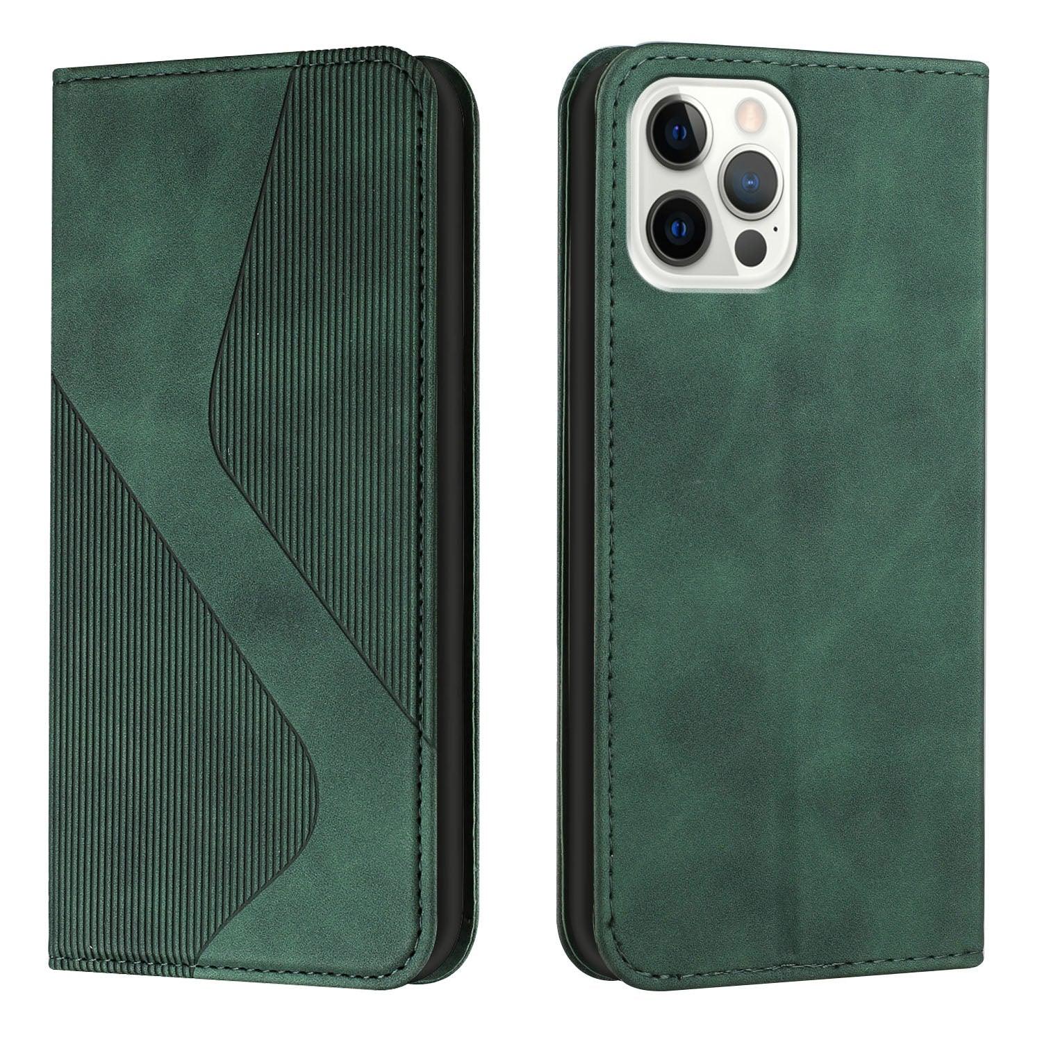 Luxury Blue Flip Wallet Case For iPhone 14 13 12 Mini Plus 11 Pro Magnetic Cards Phone Cover Magnetic PU Leather Phone Case Classic S-shaped Simple Flip Wallet Cover Stevvex