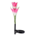 Decorative LED Solar Waterproof Modern Lamp In Shape Of Lily Flower For Garden Yard Lawn Courtyard Pathway - SJB-DIAMOND ELITES