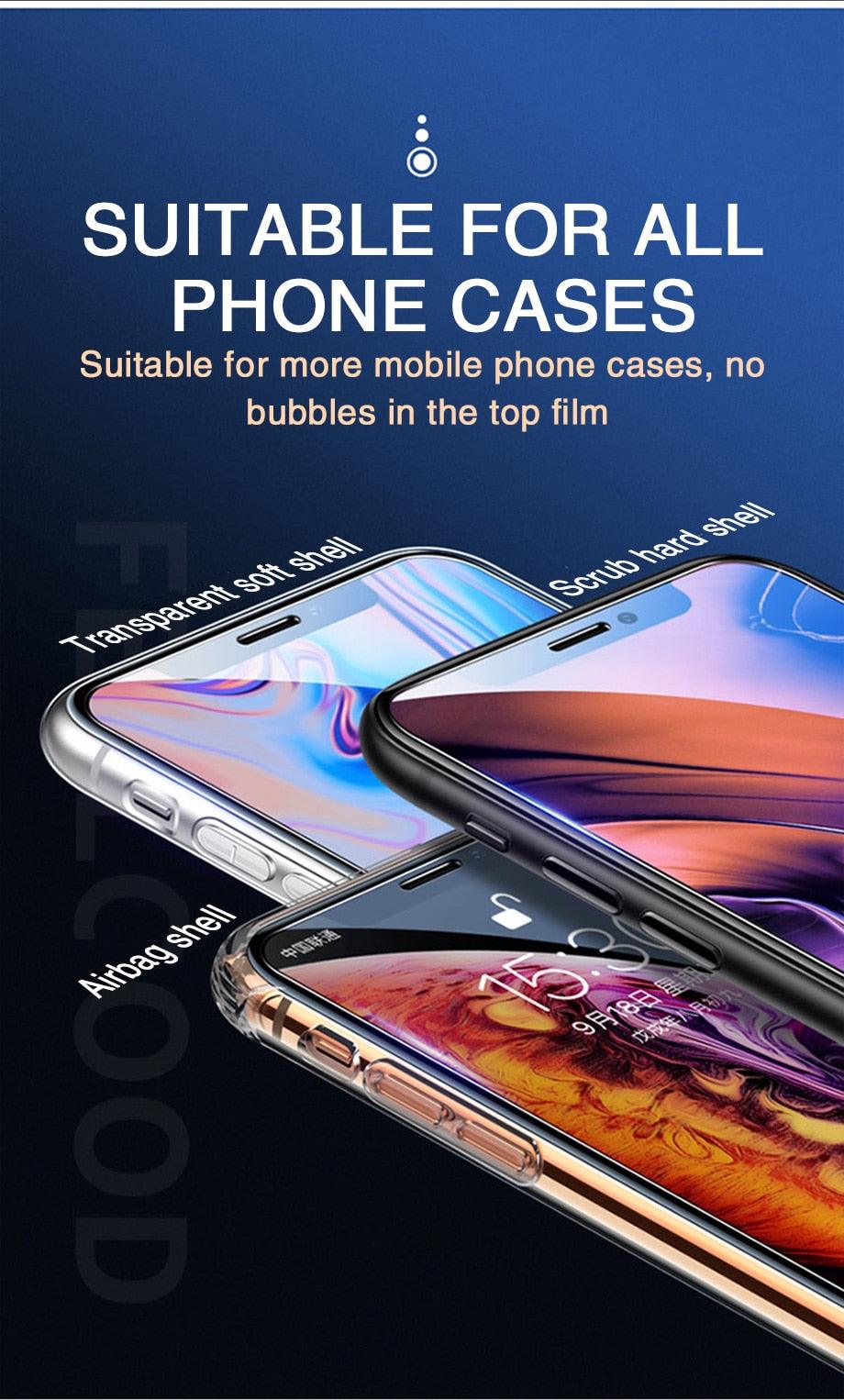 60D Full Cover Protective Glass On For iPhone 12 11 13 14 Pro Max XR Screen Protector For iPhone 11 12 13 14 Tempered Glass film Stevvex