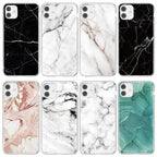 Stylish Marble Stone Texture Phone Case For Iphone 12 Pro 13 Pro Max Unique Solid Color Marble Soft Cover Silicone Mobile Phone Case Stevvex
