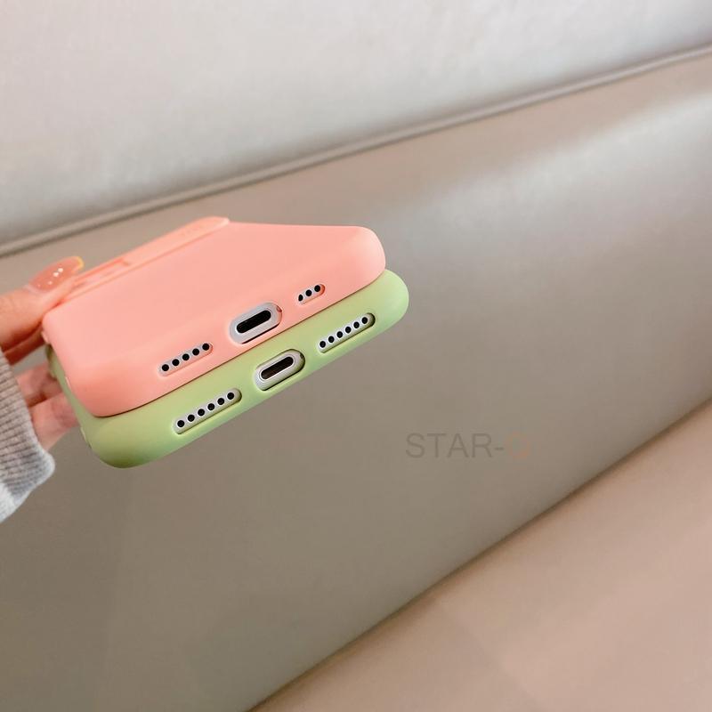 Modern Slide Camera Protector Phone Case On For Iphone 13 Pro 11 12 13pro Max Mini Iphone13 12pro Silicone Silicone Shockproof Phone Case Drop Protection  Back Cover For Smartphone Stevvex