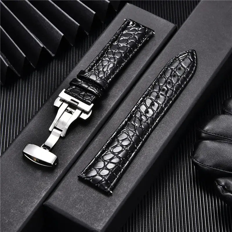 Ticwatch Crocodile Pattern Leather Band - Rugged and Durable - SJB-DIAMOND ELITES
