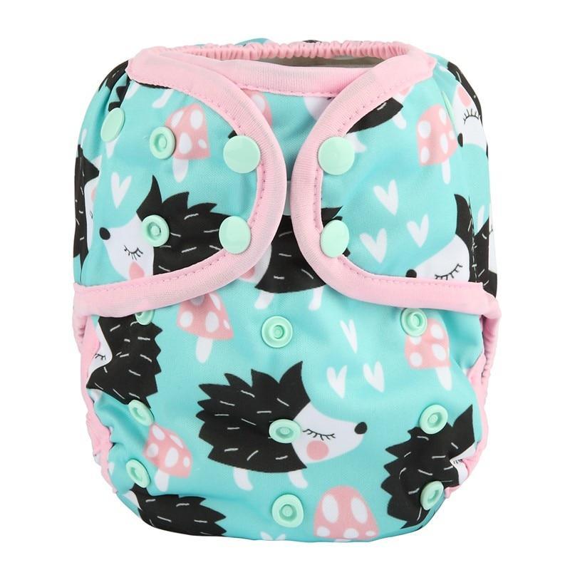 Baby Girl Pink One Size Cloth Diaper Cover Comfortable Nappy With Double Gusset Cartoon Designs Baby Boys Diapers Stevvex