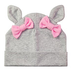 Baby Girl Hat Rabbit Ear Hat For Girls Cotton Bow Knot Children's Cap Toddler Kids Hats Cartoon Hats