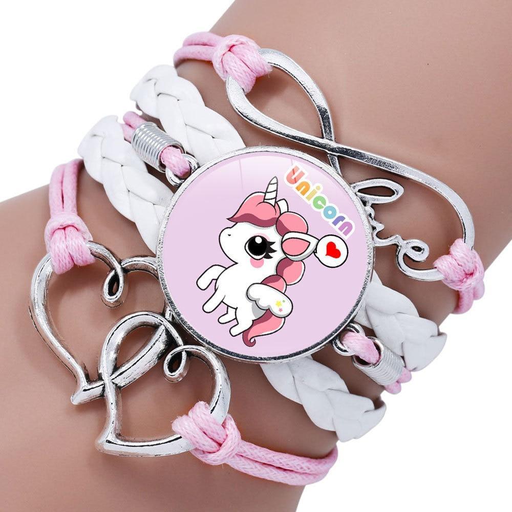 Intereting Unicorn Braided Kids Bracelet for Girls  Friendship Bracelets Jewelry Multi-layer Charm Fashion Bracelet - SJB-DIAMOND ELITES
