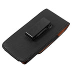 Universal Leather Case for iPhone Mens PU Leather Vertical Case with Belt Clip for iPhone Waist Pack Belt Clip Bag for 3.5-6.3" Mobile Phone Pouch Phone Cover Stevvex