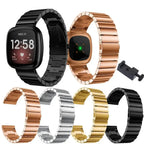 Fitbit Versa & Sense Stainless Steel Band - Classy Strap - SJB-DIAMOND ELITES