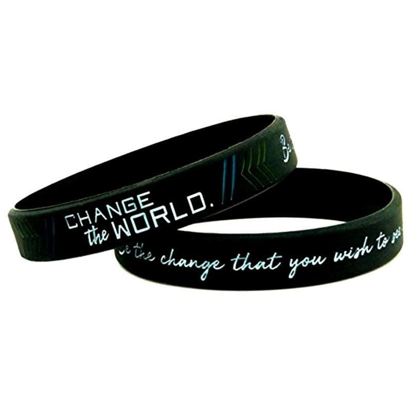 Silicone Wristband Rubber Motivation Bracelet Perfect Gift For Men Unique Jewelry Cool Style - SJB-DIAMOND ELITES