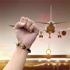 Modern Stainless Steel Airplane Anchor Luxury Bracelets For Men And Women Genuine Multi-Layer Leather Elegant Bracelet Freestyle Home Jewelry - SJB-DIAMOND ELITES