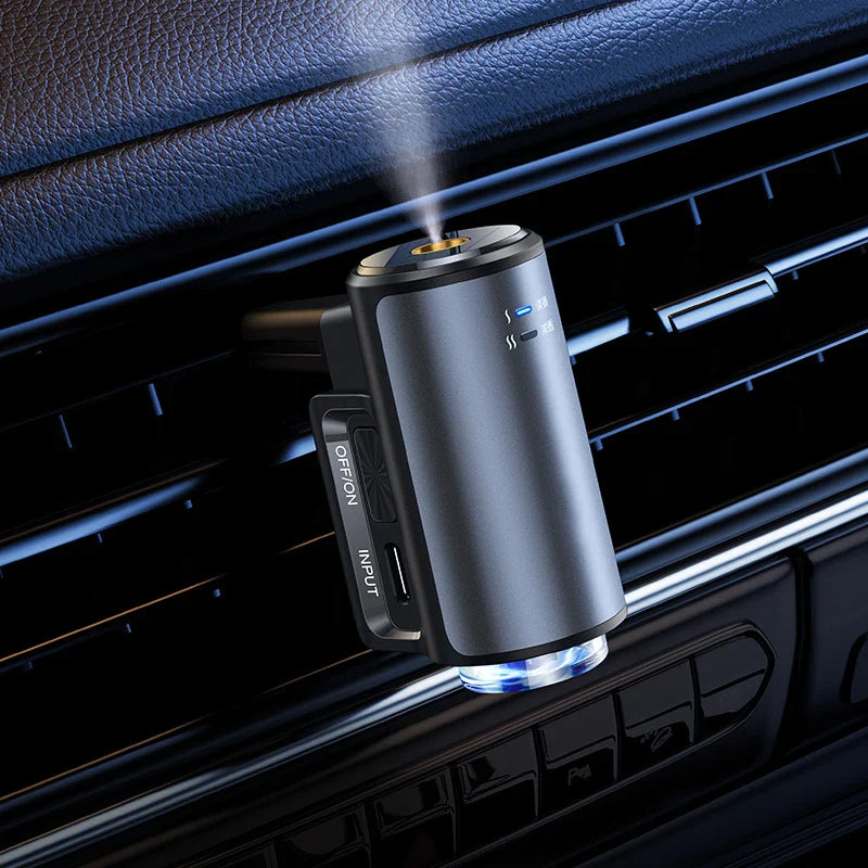 Electric Auto Air Diffuser Aroma Car Air Vent Humidifier Mist Wood Grain Essential Oil Aromatherapy Freshener Perfume Fragrance Lootquake LLC