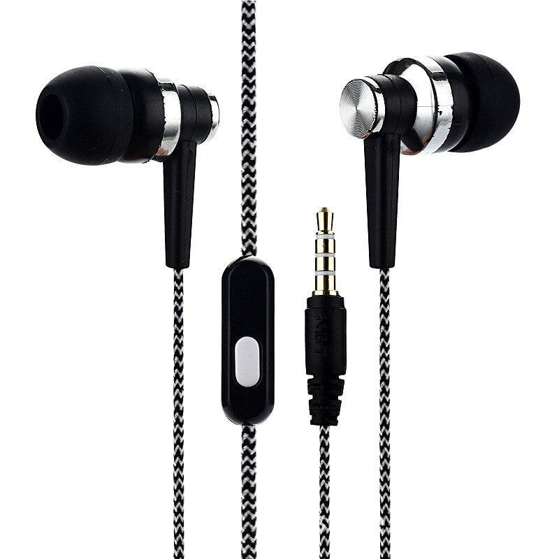 STEVVEX In-ear Braided Wiring Cord Universal Music Subwoofer Earphone Wheat Wire Earphone For Smart Phone  and  Android Mobile Phone - SJB-DIAMOND ELITES