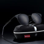 Luxury Elegant Aluminium Magnesium Sunglasses Round Glasses for Men With UV400 Protection - SJB-DIAMOND ELITES