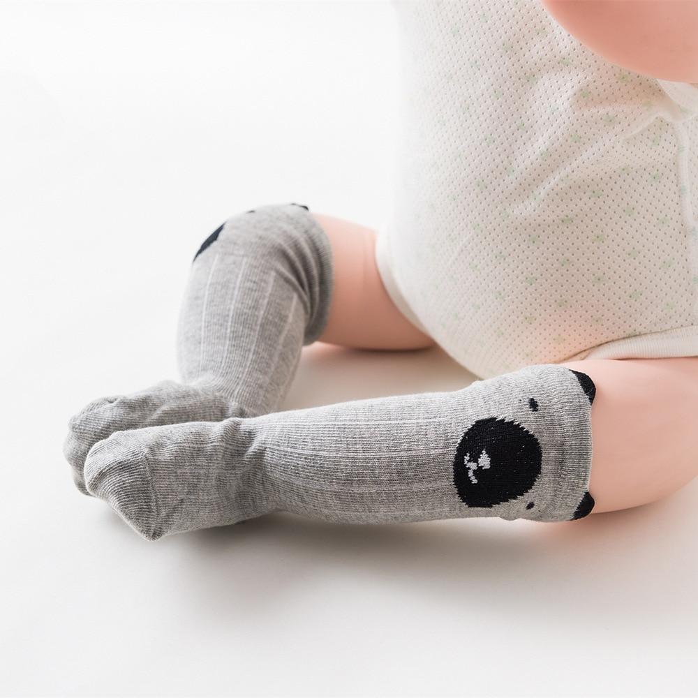 White Baby Sock Non Slip Cotton Long Socks Newborn Knee High Socks For Baby Girls Super Elastic Cute Design Stevvex