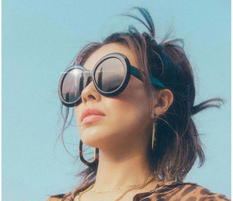 Luxury Round Oversized Big Frame Oval Vintage Elegant Woman Sunglasses  Oculos De Sol Gafas - SJB-DIAMOND ELITES