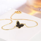 New Modern Fashion Gold Bracelet For Girl Elegant 925 Silver Jewelry Butterfly Shaped Bracelets Luxury For Female Wedding Party Ornament - SJB-DIAMOND ELITES