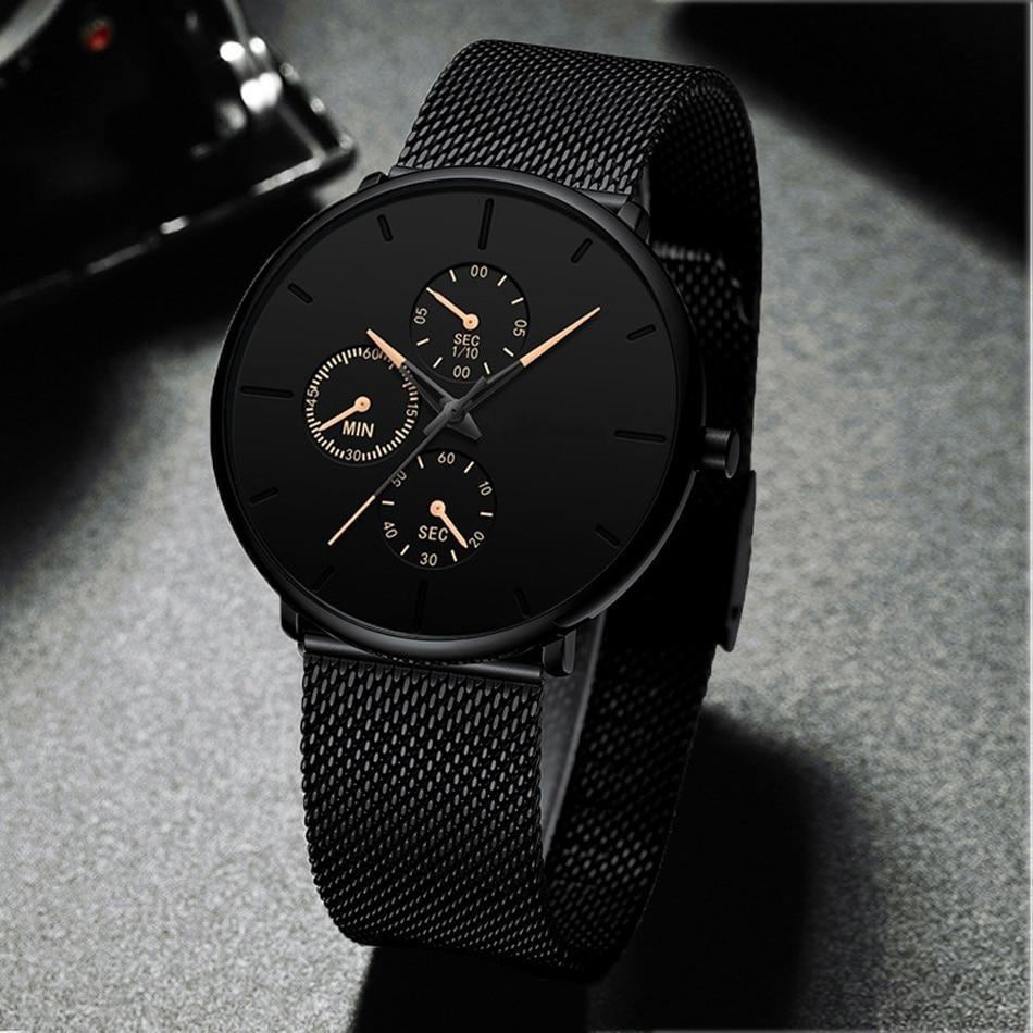 Relogio Masculino Unisex  Woman and Men Quartz Watch In Casual Slim Mesh Style Designer Sport Watch - SJB-DIAMOND ELITES