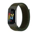 Fitbit Charge 5 6 Nylon Velcro Band - Durable Comfortable Strap - SJB-DIAMOND ELITES