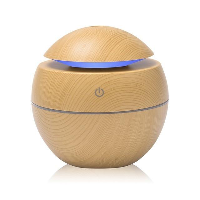 Mini USB Aroma Essential Oil Diffuser Ultrasonic Air Humidifier Mist Maker Aroma  7 Color LED Light Home Office Stevvex