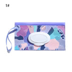 NEW Portable EVA Baby Wet Wipe Holder Case Reusable Refillable Wet Wipe Bag Tissue Box Snap-Strap Cosmetic Pouch Home Storage Lootquake LLC