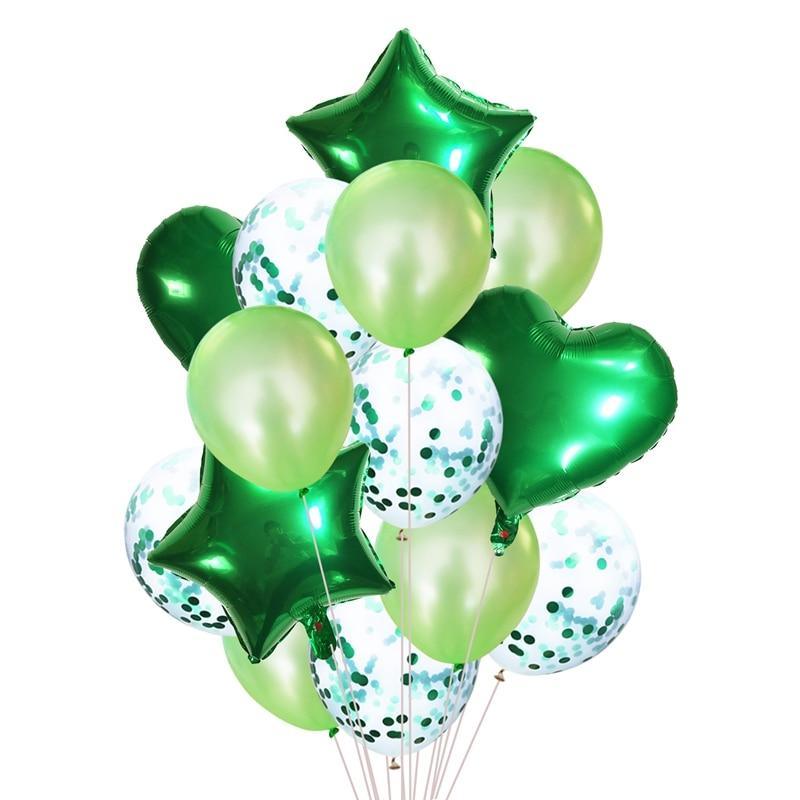 14Pcs Multi Confetti Balloons For Happy Birthday Party Balloons In Several Luxury Variant Helium Ballons For Celebrations for Boy Girls and  Babies party - SJB-DIAMOND ELITES