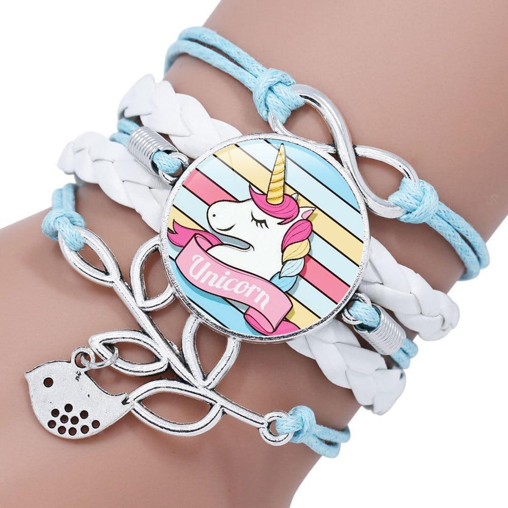 Intereting Unicorn Braided Kids Bracelet for Girls  Friendship Bracelets Jewelry Multi-layer Charm Fashion Bracelet - SJB-DIAMOND ELITES