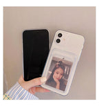 Transparent Mobile Phone Case For iPhone 11 12 13 14Mini case For iphone 11 Pro X XS Max XR 7 8 Plus SE Case Cover Soft Silicone Wallet Card Holder Stevvex