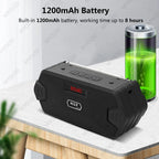 Portable Bluetooth Speaker Wireless Music Box With FM Radio Outdoor Subwoofer Loudspeaker Support TF Card USB Play FM Receiver Lootquake LLC
